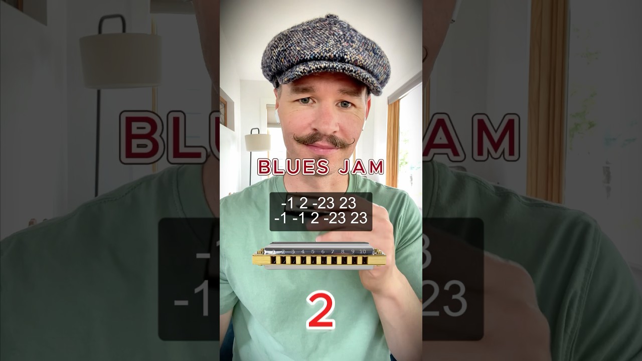 Harmonica Blues Tutorial Play Along #harmonica #blues