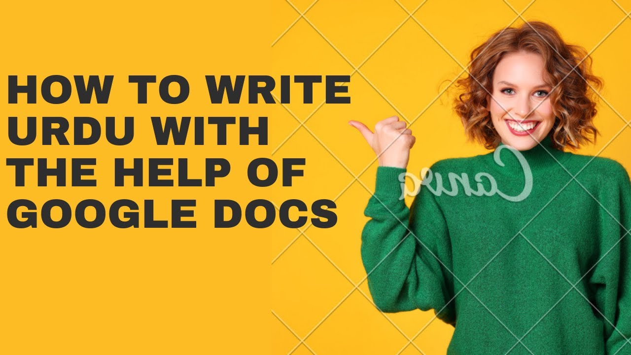 How to write Urdu with the help of Google Docs