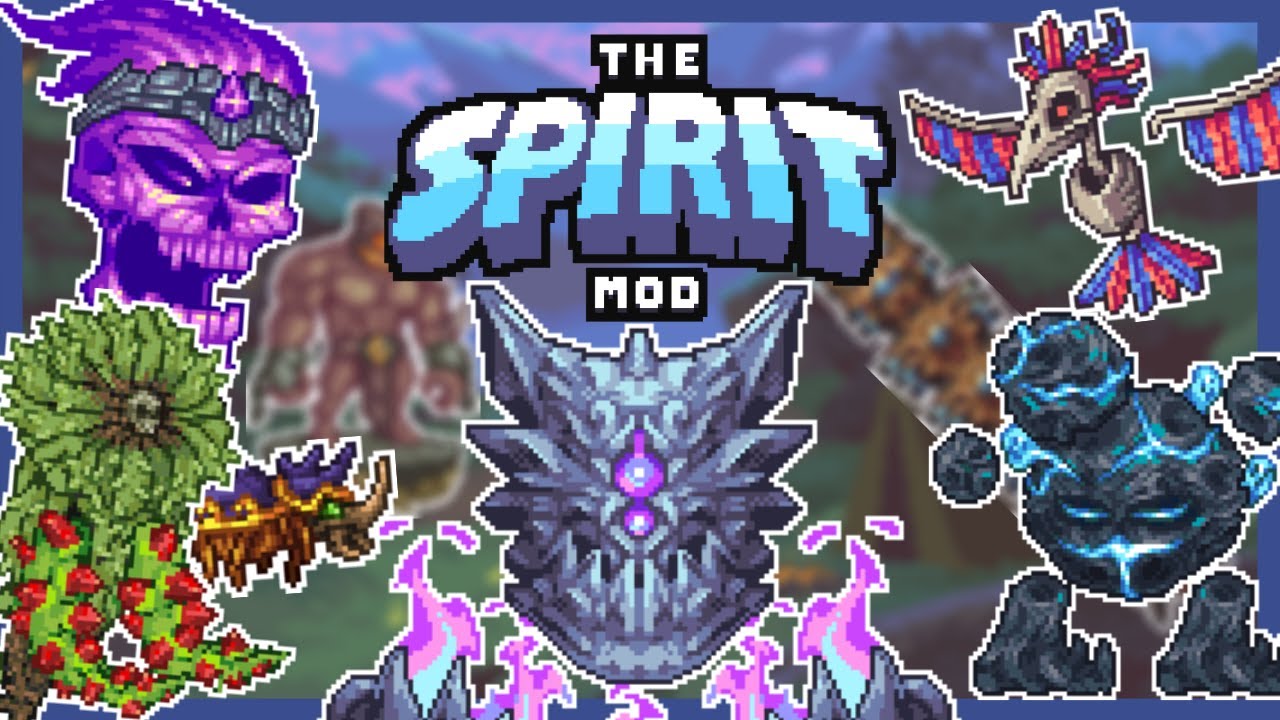 Spirit Mod All Bosses || Terraria