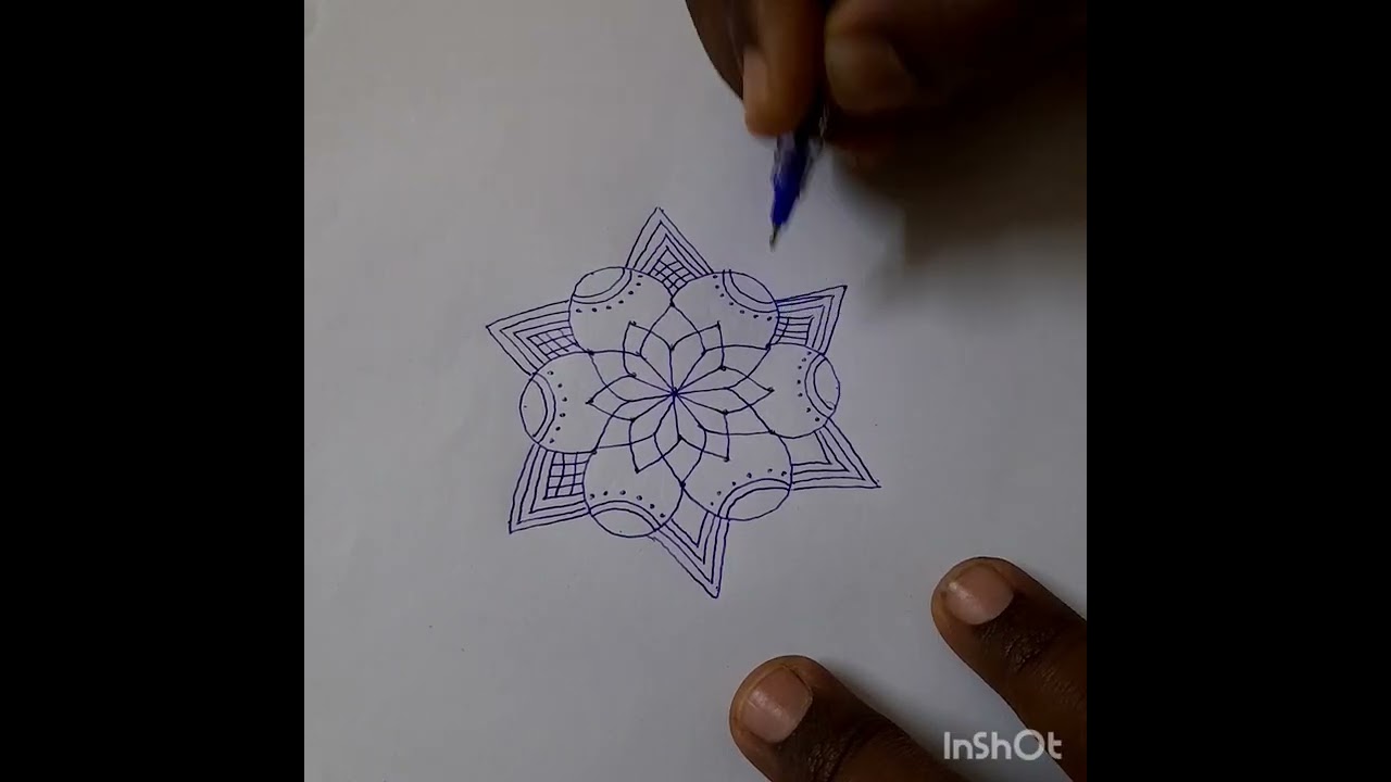 5×3- | Simple Easy and Beautiful Festival Kolam | Zest Of Raji | #shorts #shortstrending  #rangoli