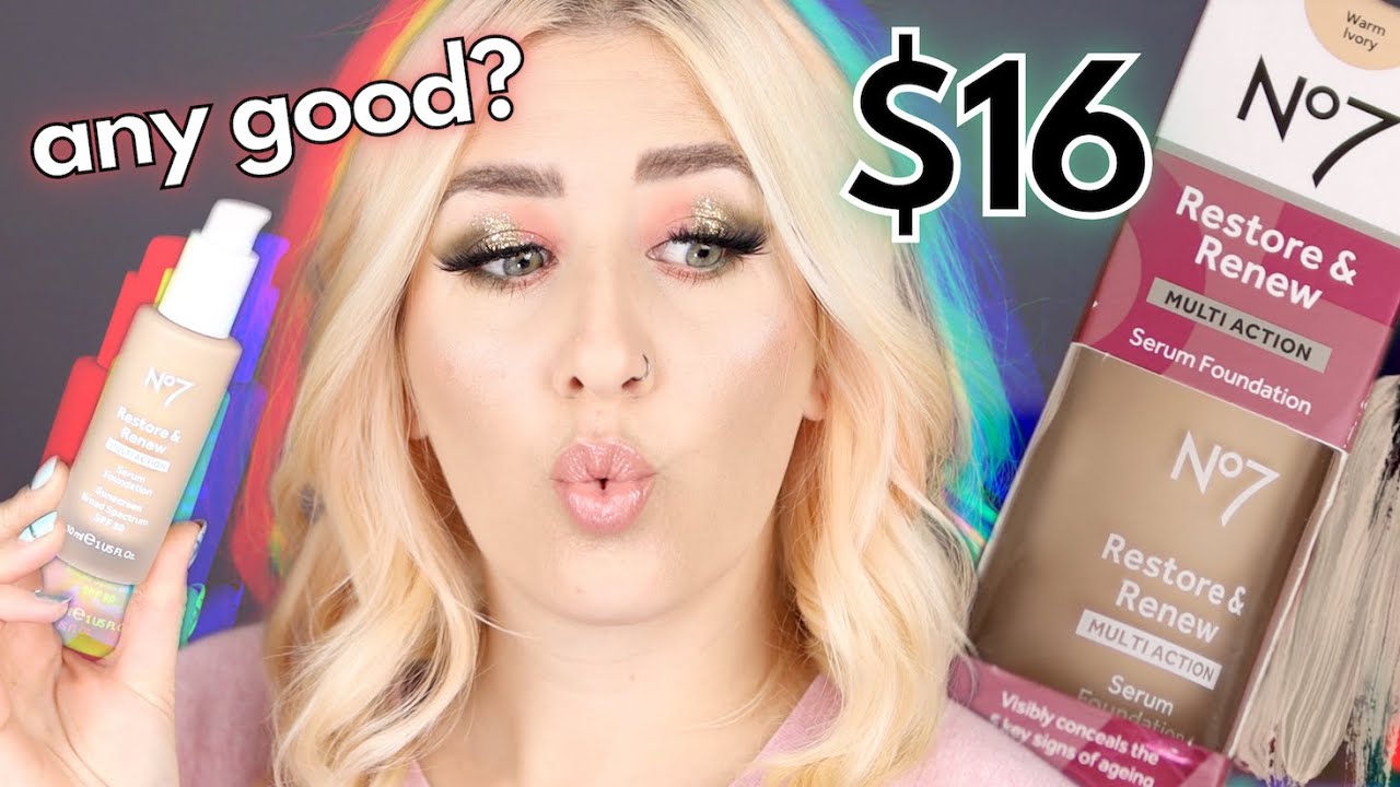 *NEW* No7 Restore & Renew Serum Foundation!