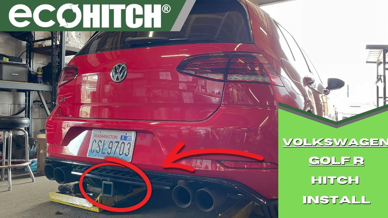 How to Install a trailer hitch on a 2015-2019 Volkswagen Golf R by EcoHitch® | X7332
