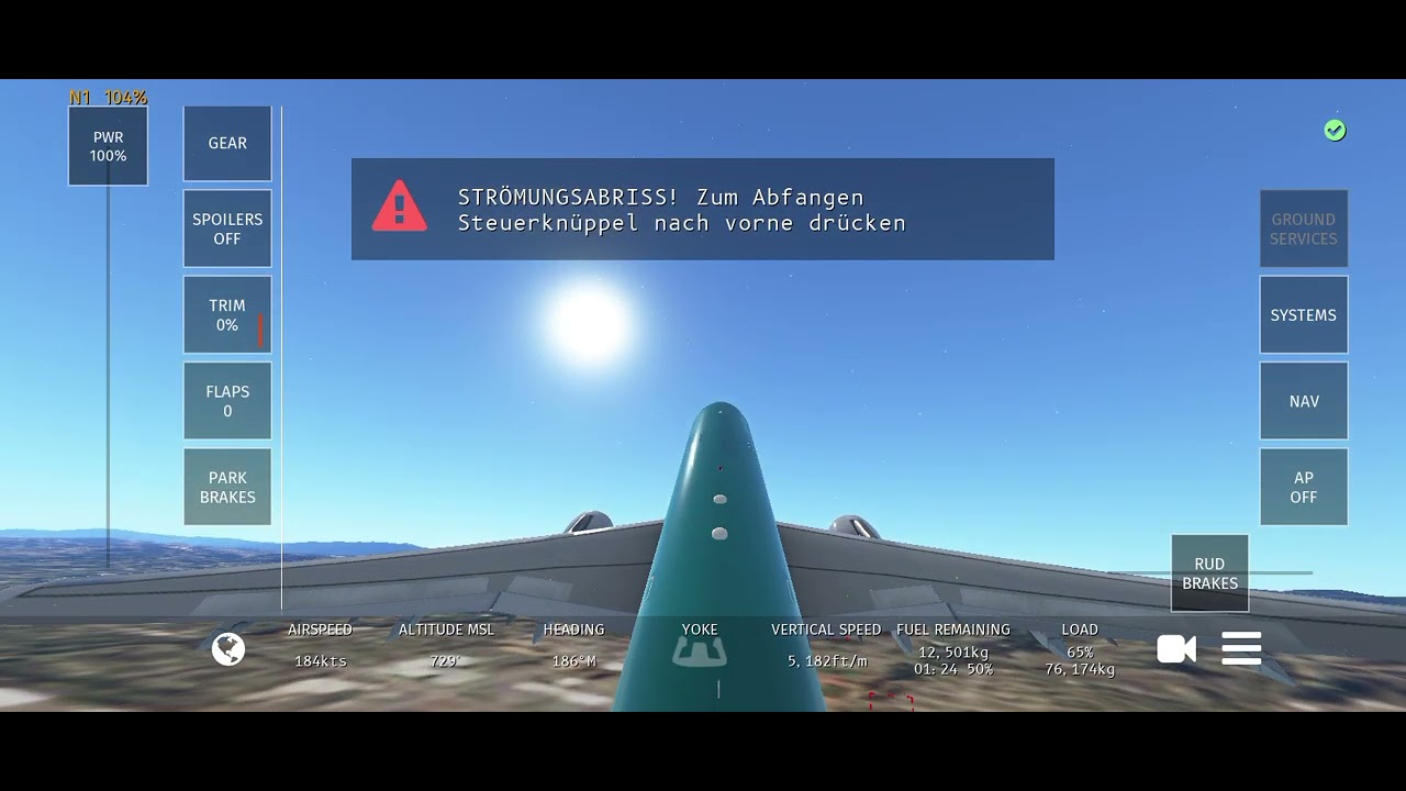 Jedes Mal strömungsabriss wenn mein Flugzeug crasht heißt das dass ich sauer bin frag nicht wieso