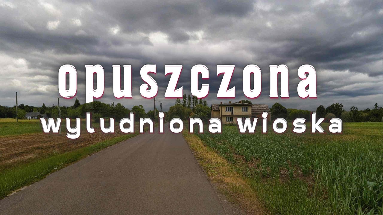 Заброшенная, безлюдная деревня в центральной Польше. Городское исследование. Польша.