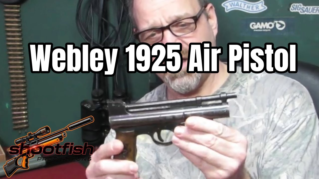 Тест на стрельбу и мощность пневматического пистолета Webley 1925 MK1
