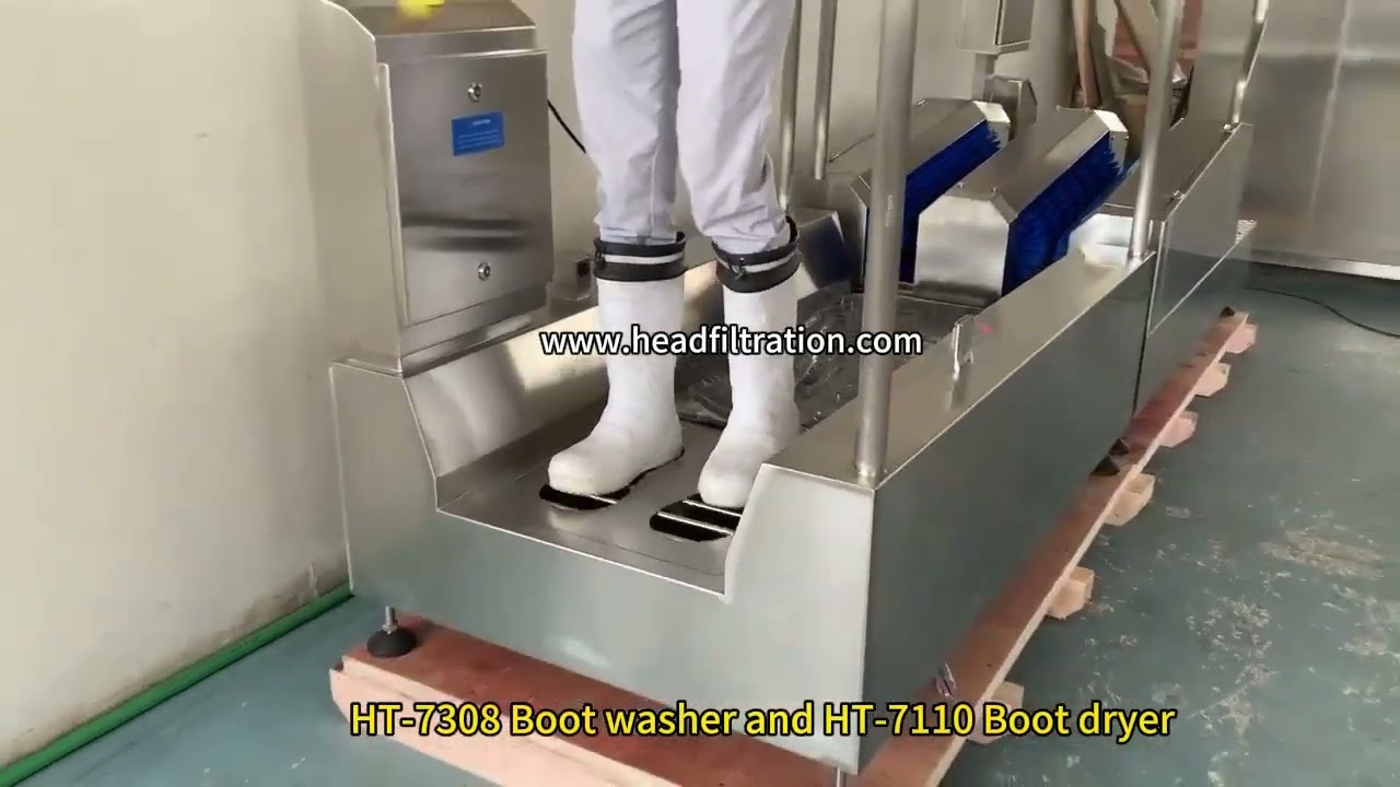 Video of HT 7308 Boot washer and HT 7110 Boot dryer for food factory（HEAD)