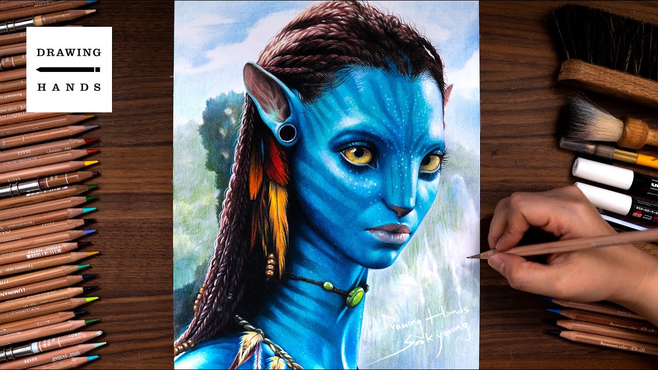 Drawing Avatar - Neytiri [Drawing Hands]