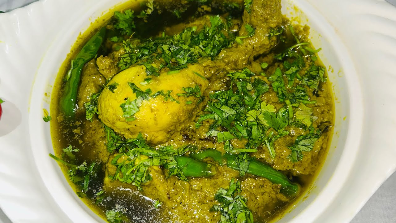 HYDERABADI SHADIYON MAI BANNE WALA GREEN CHICKEN RECIPE😋🥹 || SHADIYON KA MAZA GHAR MAI LI JIYE….
