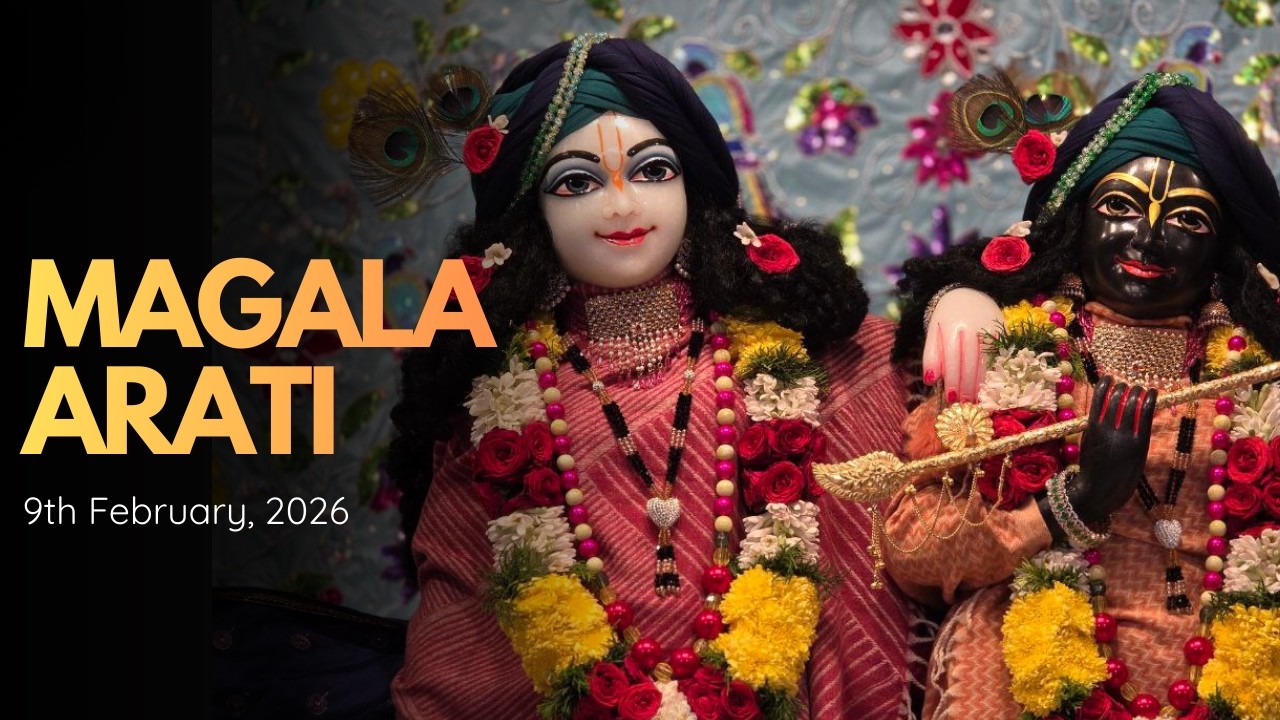 🌼MANGALA ARATI DARSHAN SRI SRI KṚṢṆA BALARAMA TEMPLE 🔶ISKCON Thiruppalai-Madurai  ▶09/02/2026◀