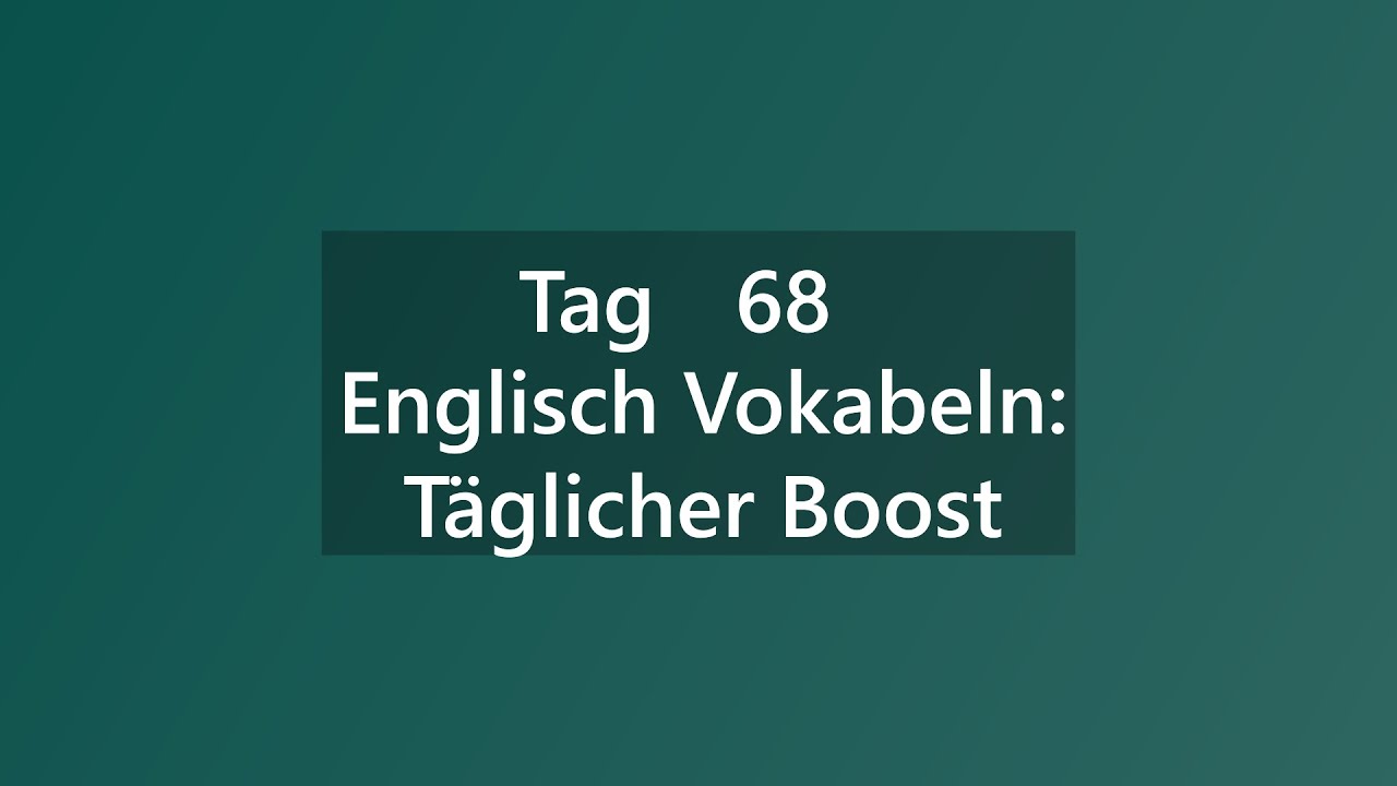 Appear & Requirement | Dein täglicher Englisch-Wortschatz...