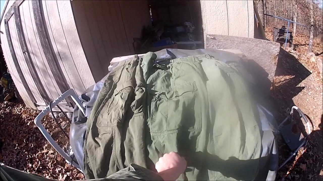 Dyeing Those Cheap Ugly Repro Jungle Fatigues
