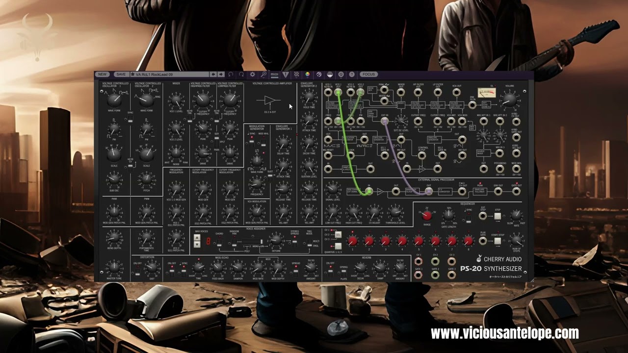 Cherry Audio PS-20 Presets - Rock Leads Vol.1 walkthrough Vicious Antelope
