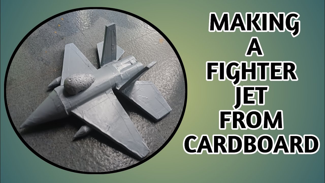 Making a fighter jet from cardboard.#cardboardcraft #carfts @JaywantSawantVlog 