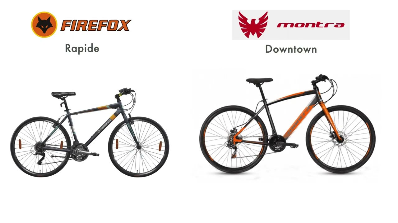 Firefox Rapide vs Montra Downtown | Best Hybrid Bicycle under 25000 | Compare Bicycles