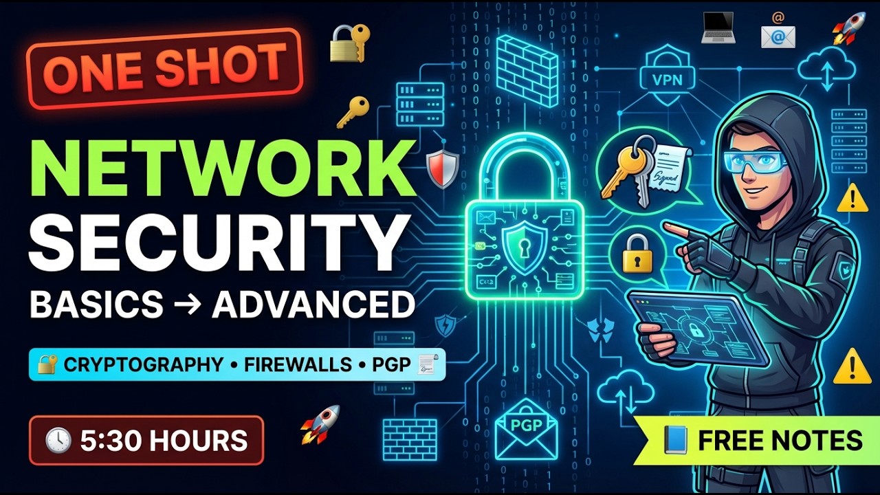 🔐 Complete Network Security Explain | Basics To Advance 🔥| FREE Notes