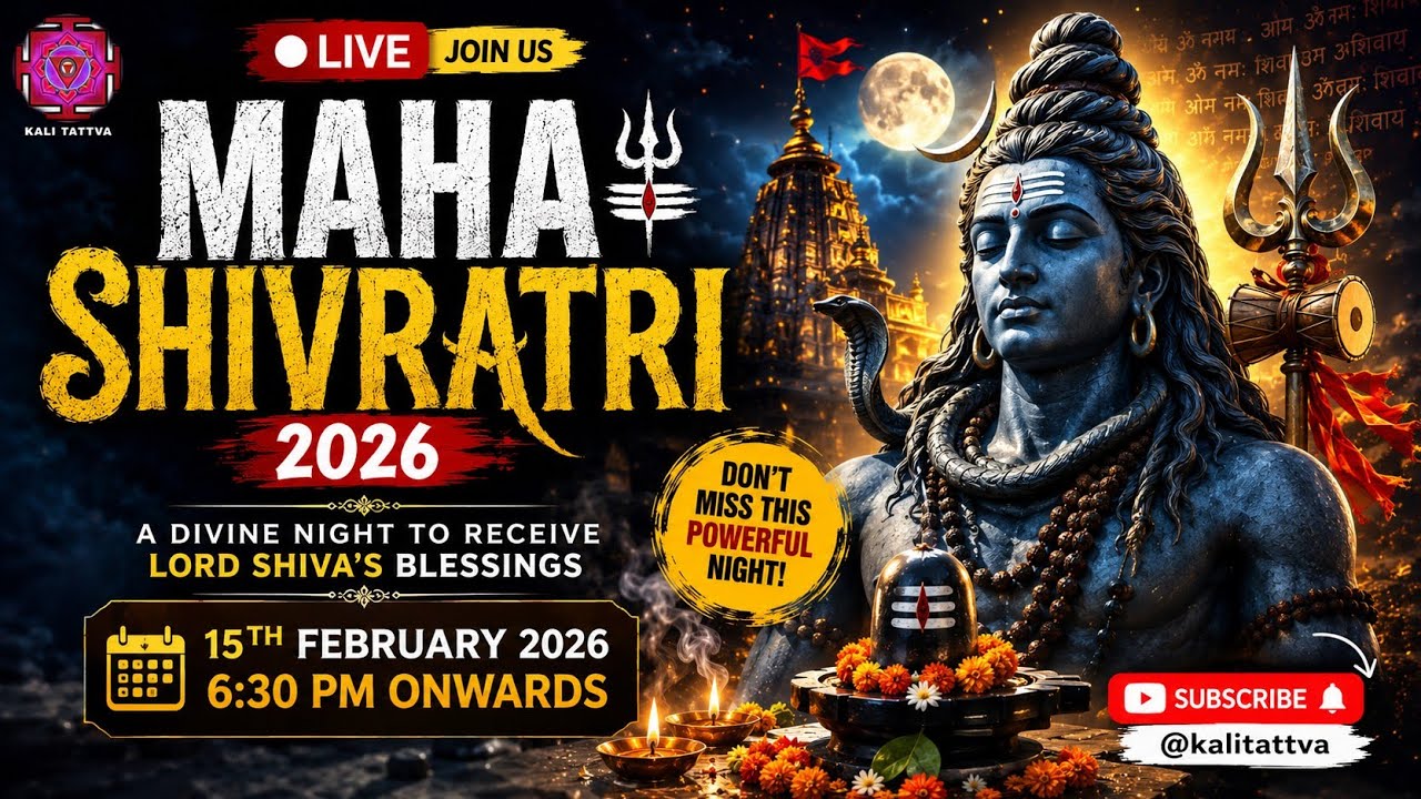 🔴 Live Maha Shivaratri 2026 🔱 | महाशिवरात्रि | মহা শিবরাত্রি | 15 Feb, 6:30 PM