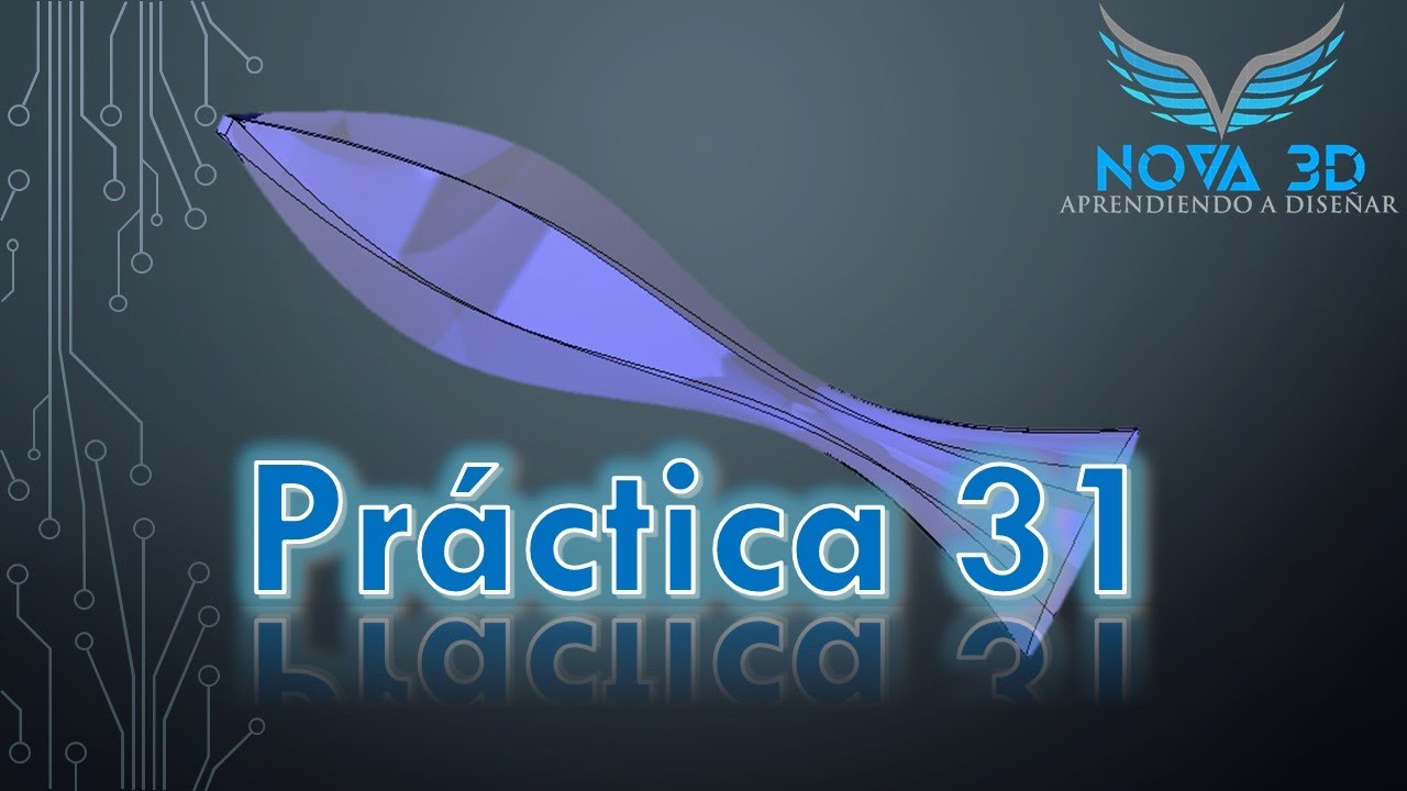 Introducción a Solidworks : Práctica 31 - Barrido solido (Recubrir)