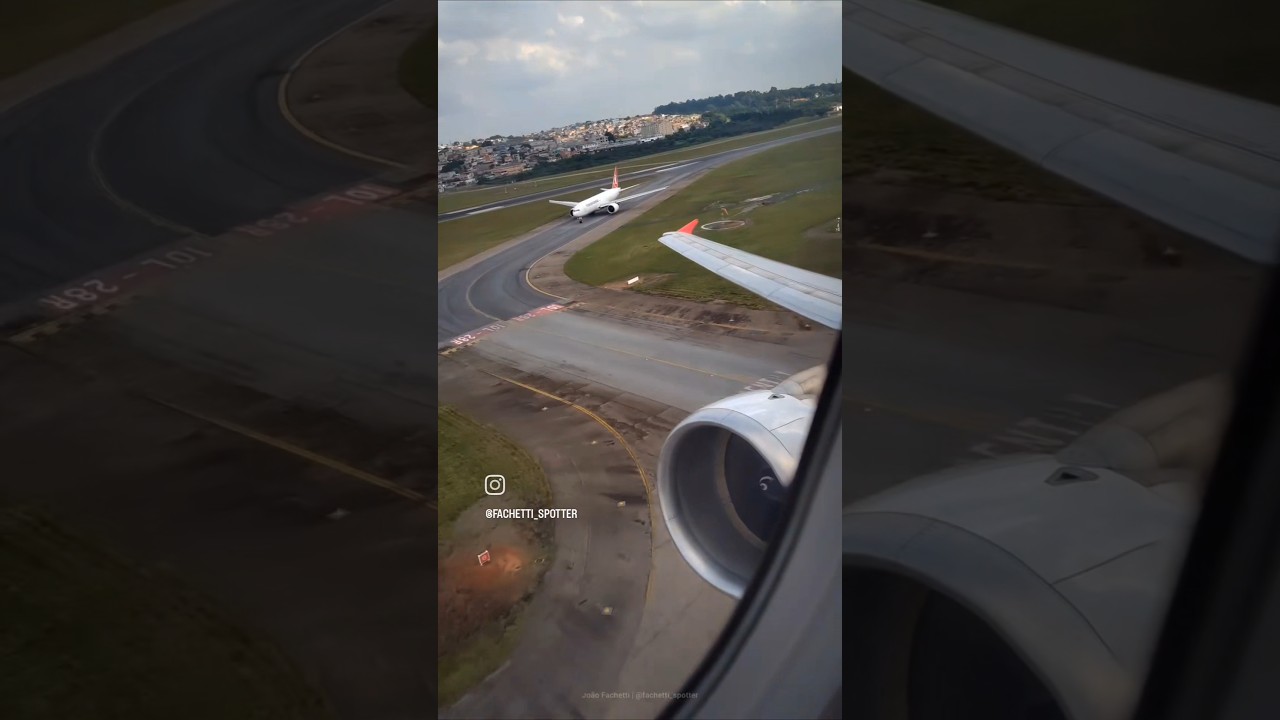 LATAM A320 &ndash; Decolando do Aeroporto Internacional de Guarulhos (GRU/SBGR) #aviation #latam #airbus