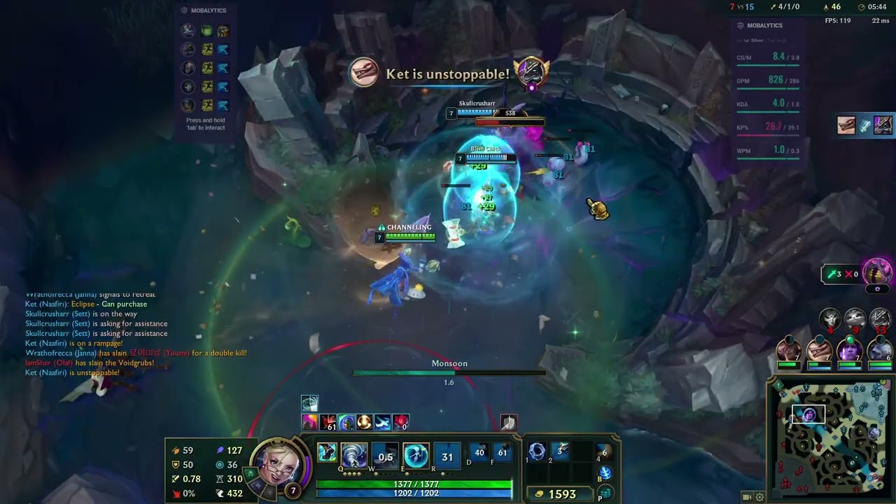 Clown College 110 with Instructor AP Support Weather Woman Janna in League of Legends URF