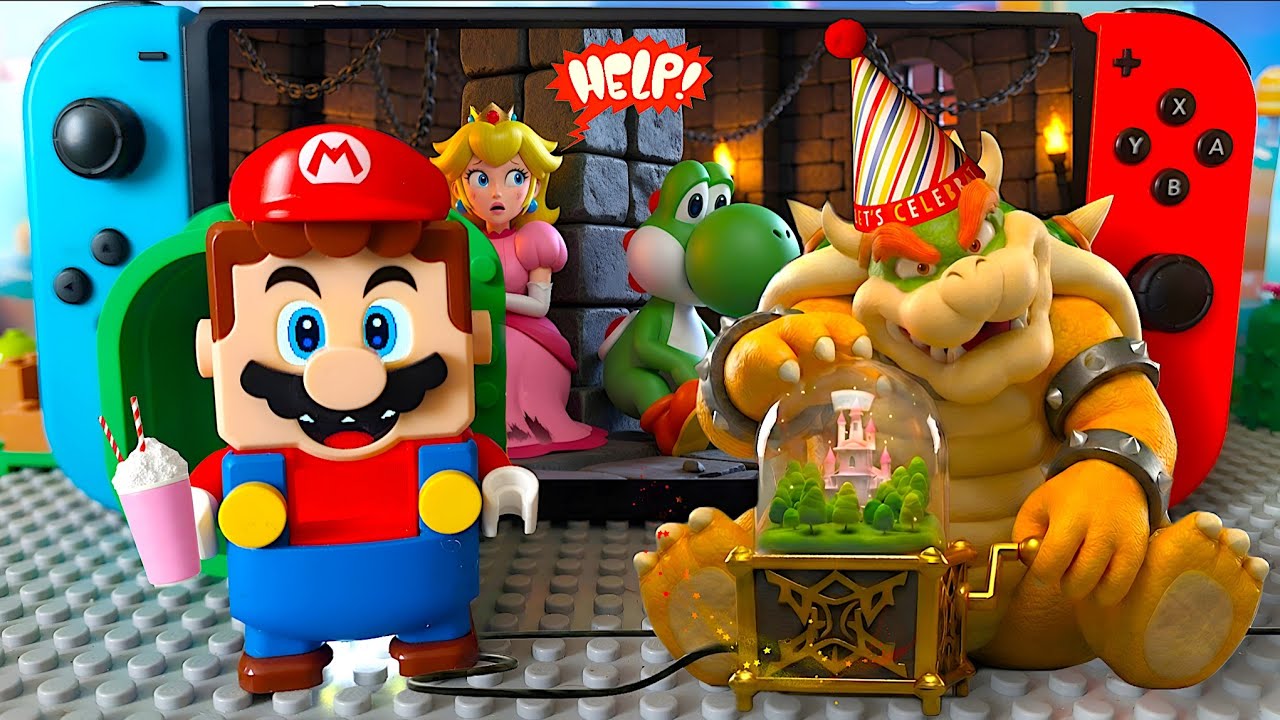 Party was GREAT until THIS happened.. 😱 Lego Mario & Luigi Enter Nintendo Switch!   #legomario
