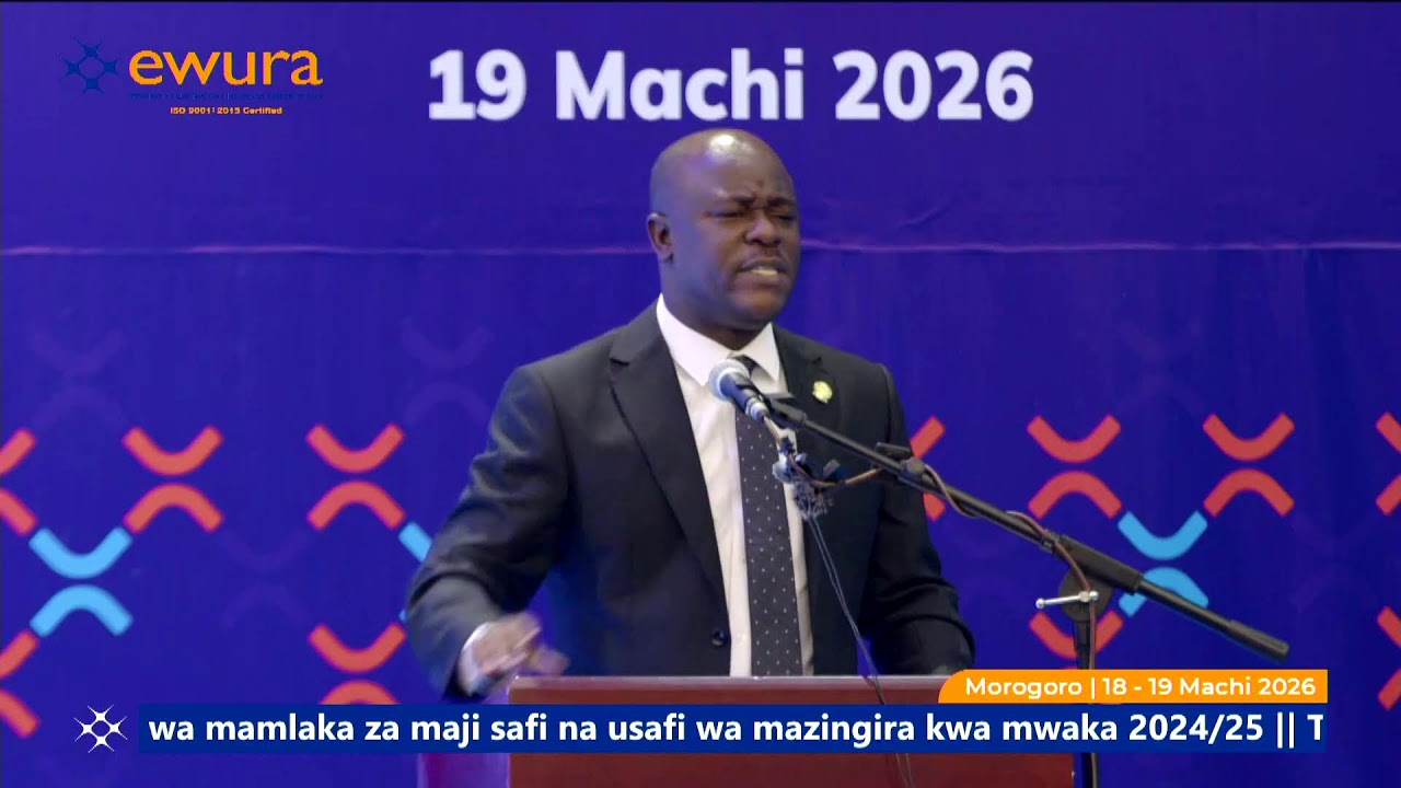 UZINDUZI WA TAARIFA YA UTENDAJI WA MAMLAKA ZA MAJI SAFI NA USAFI WA MZINGIRA 2024/25