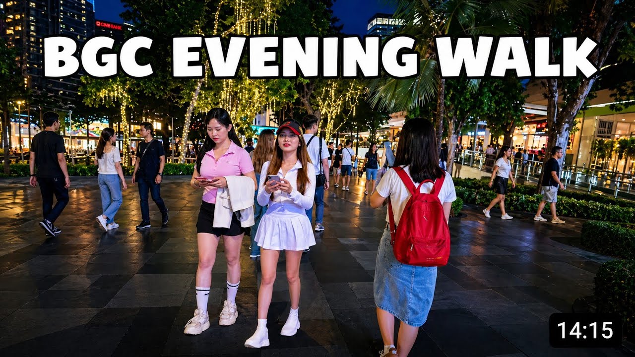 BGC Evening Walk 6:15 PM | 11th Ave High Street to The Mind Museum | POV Walking Tour