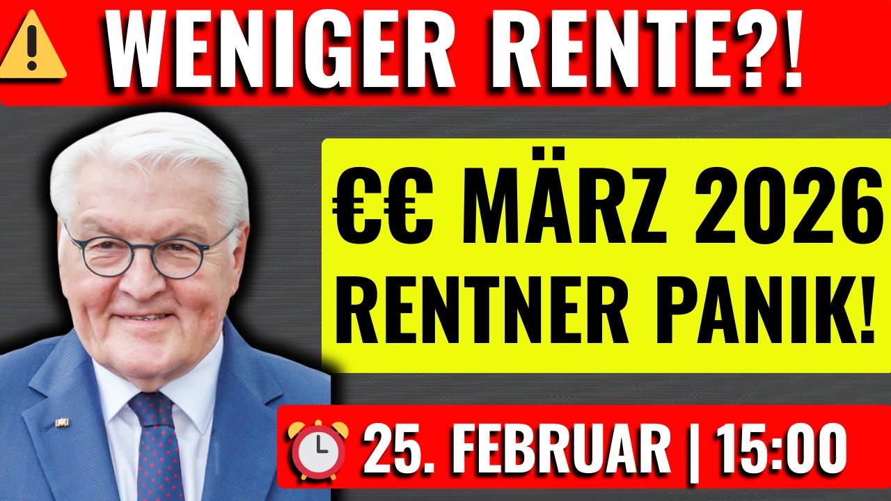 Rentenschock März 2026 – Warum Ihre Auszahlung kleiner ist (wichtige Infos!)