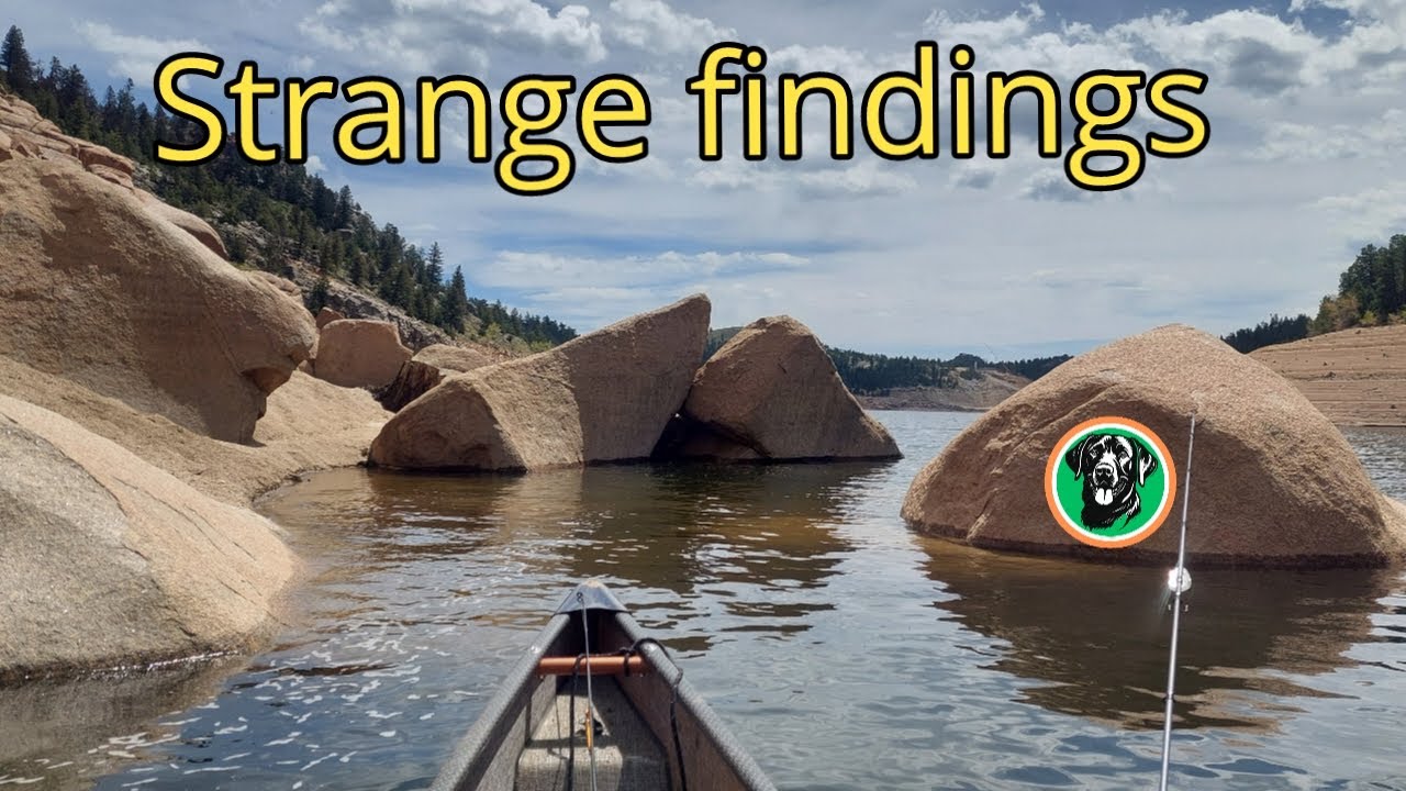 Finding strange things when water gets low | Canoe fishing at gross reservoir
