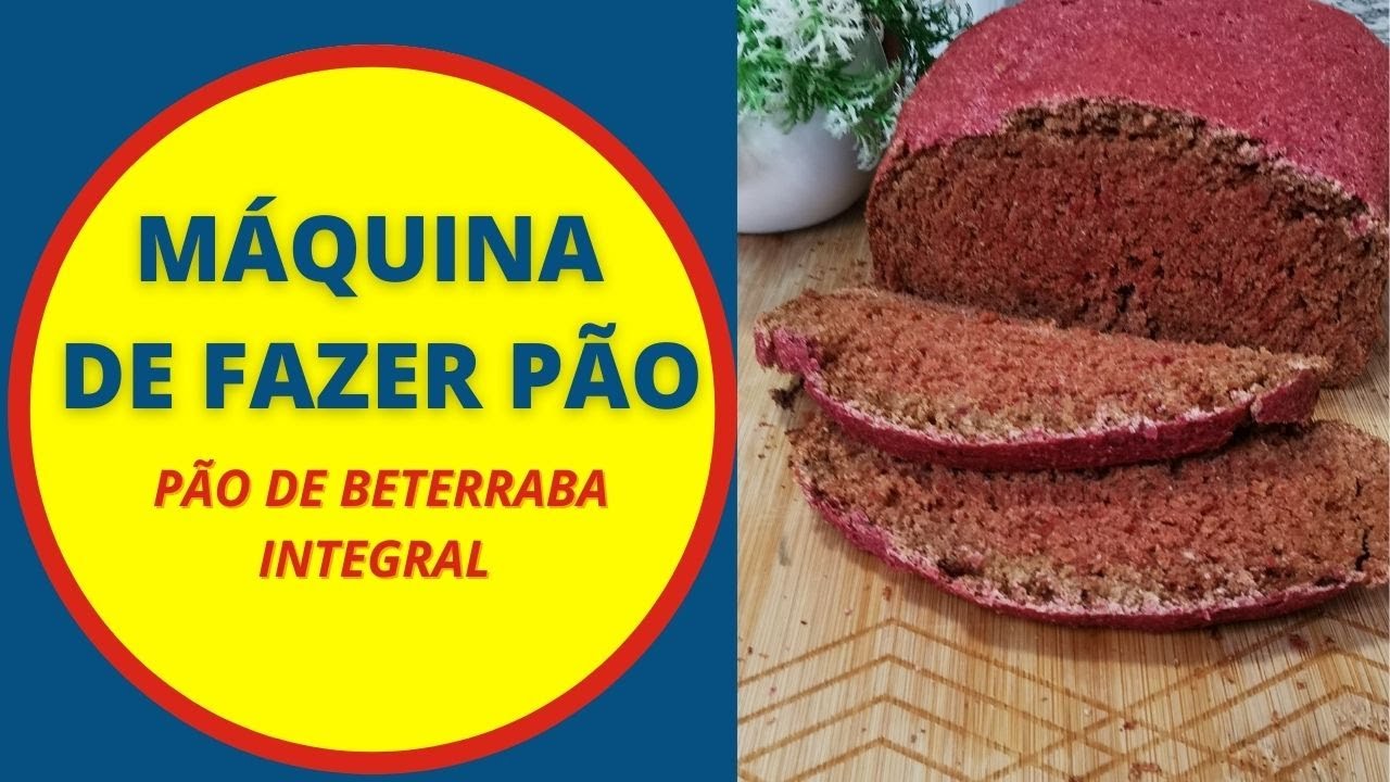 PÃO DE BETERRABA INTEGRAL NA MÁQUINA DE FAZER PÃO LIDL | SILVERCREST