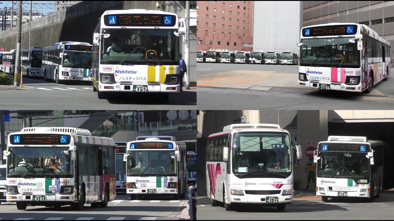 【再訪問】バスの行列を眺める＠博多駅前
