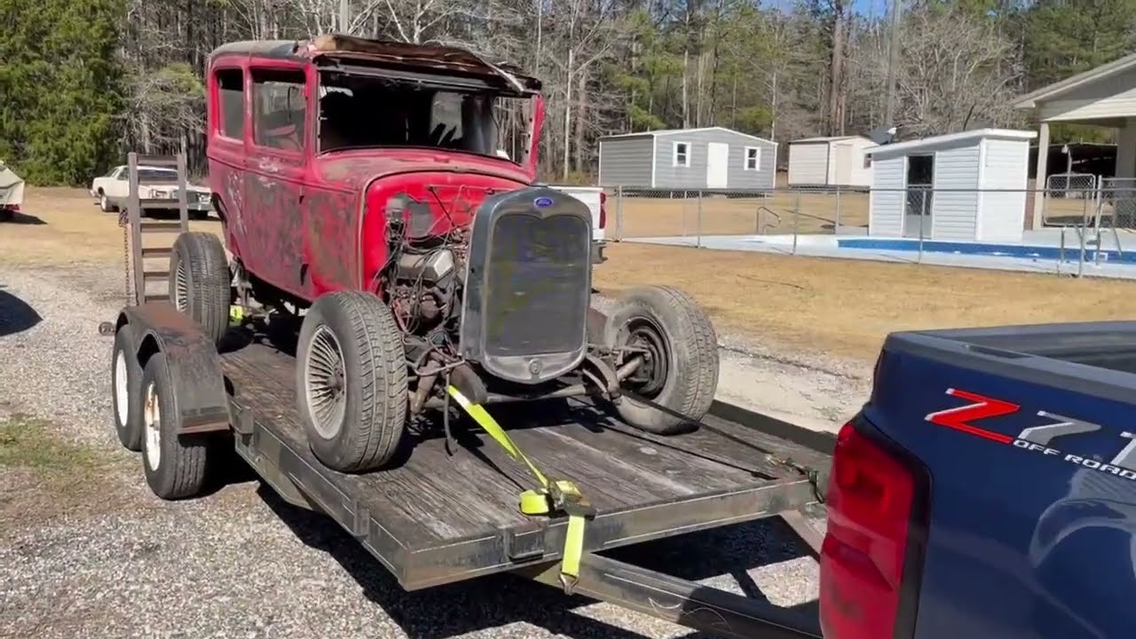 Finally! My buddy found an old Hot Rod Model A Ford, and brought it home! Traditional? Street rod?