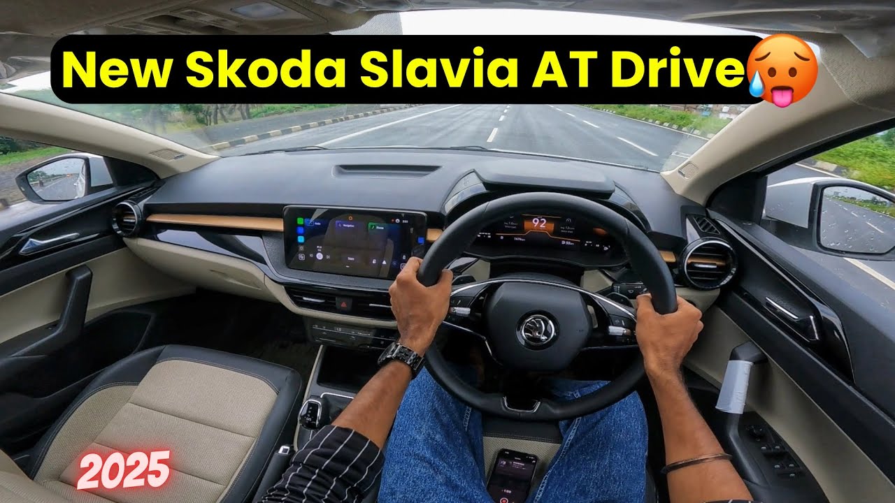 New Skoda Slavia 2025 Pov Drive | Skoda Slavia 1.0 AT Drive Review