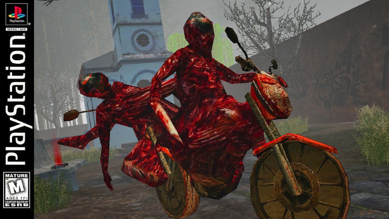 Fiz DOIS CARAS NUMA MOTO pro meu jogo de Terror com Gráfico de PS1 (Comatose)