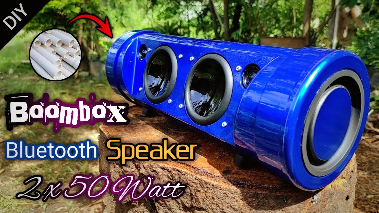DIY BOOMBOX bluetooth speaker with PVC pipe || TPA3116D2 mini x speaker polytron 3inch ||