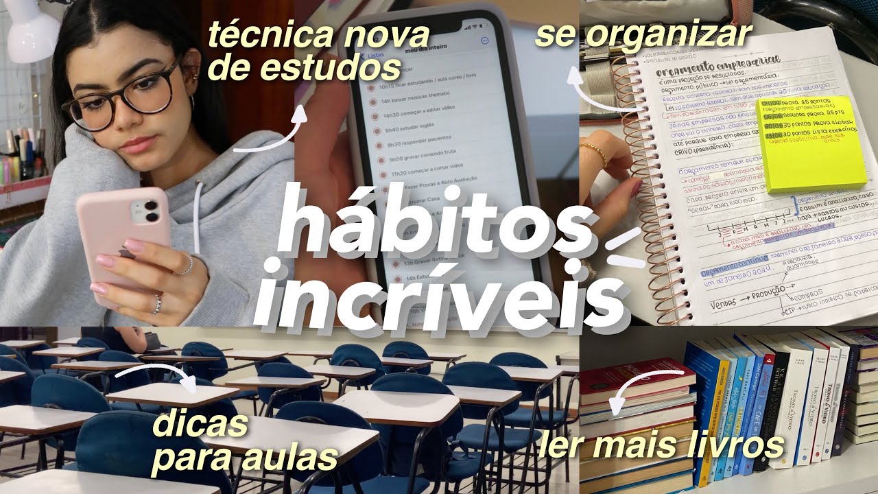 hábitos *incríveis* que todo estudante (e universitário) precisam ter! 📚