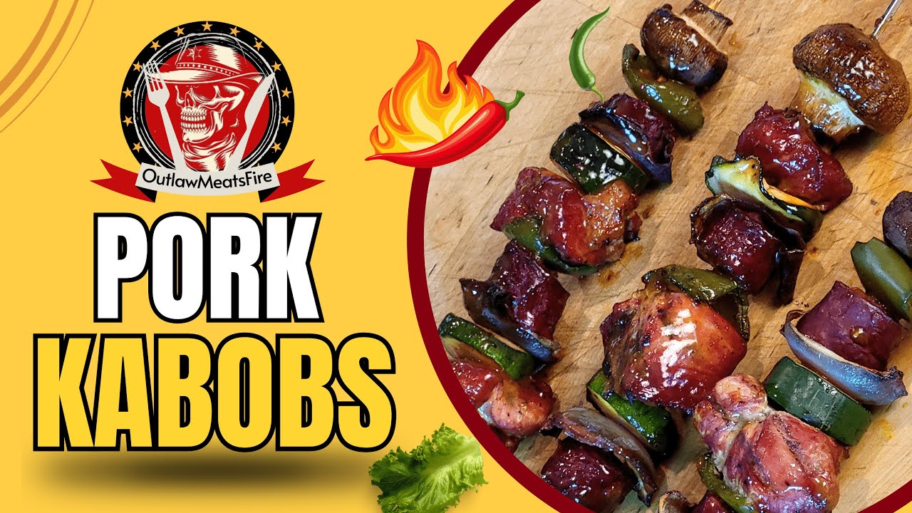 Grilled Pork Kebabs with a Flavor Explosion! 🌶 - How to Make Pork Kebabs | BBQ Pork Kebabs Recipe 🔥