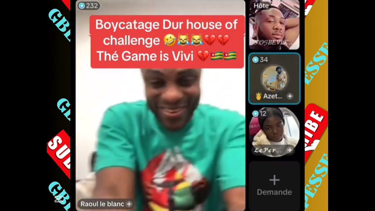 🇹🇬 RAOUL  LE BLANC CONFIRME LE BOYCOTTE DE HOUSE OF CHALLENGE AU TOGO 🇹🇬