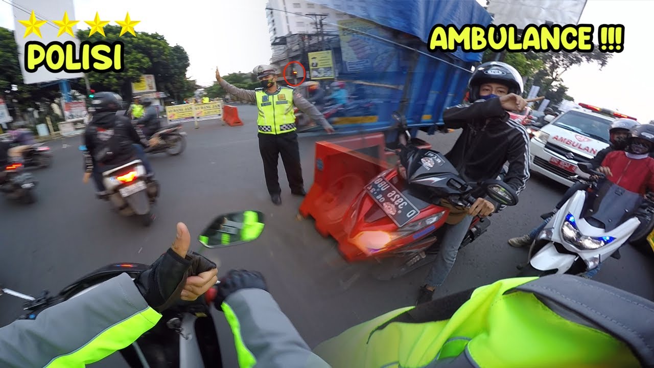 KETIKA AMBULANCE DIBANTU POLISI BAIK | ESCORTING AMBULANCE #41