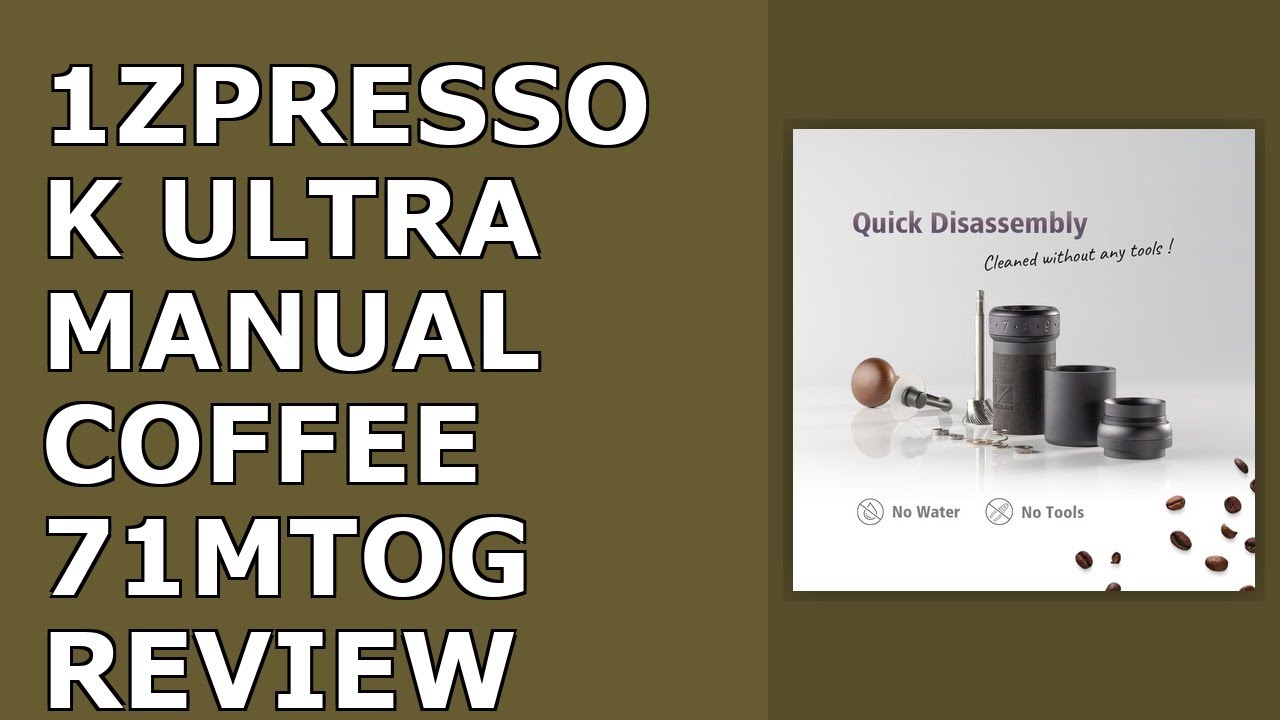 1Zpresso K-Ultra Manual Coffee Grinder Iron Gray with Carrying Case, Assembly Consistency Review