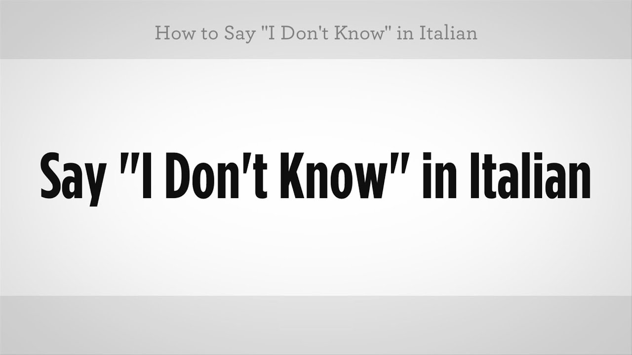 How to Say 