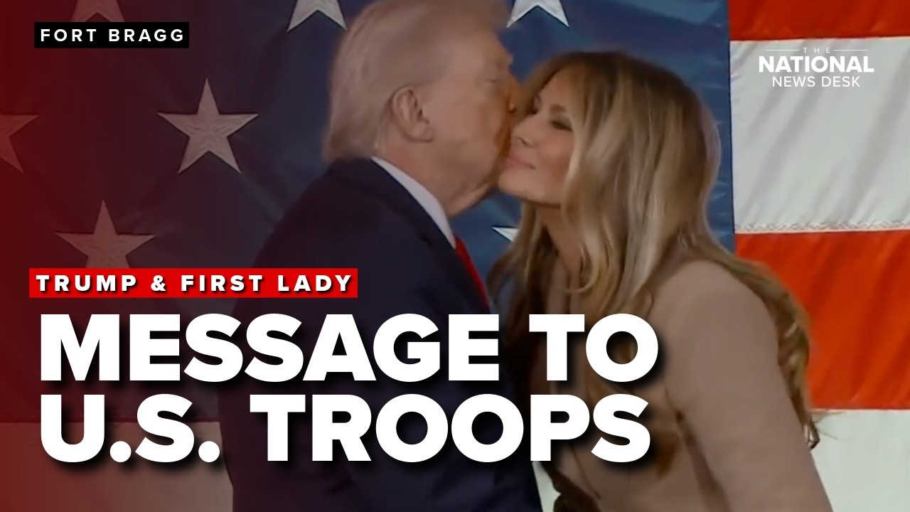 Trump Melania at Fort Bragg