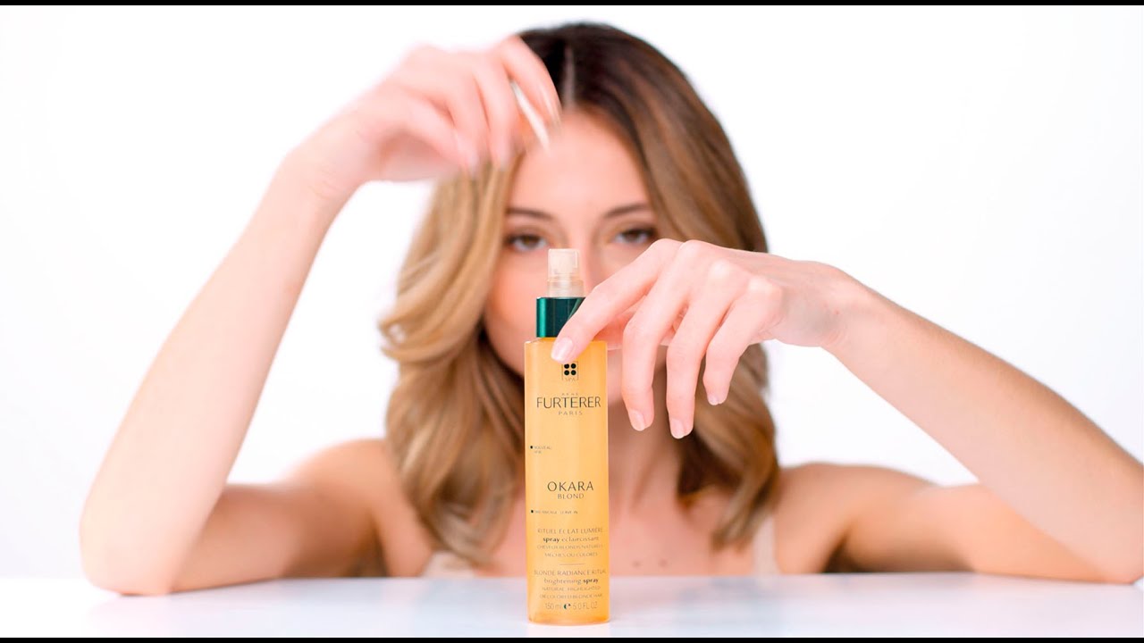 Comment appliquer le Spray &eacute;claircissant OKARA BLOND pour cheveux blonds m&eacute;ch&eacute;s, balay&eacute;s, naturels