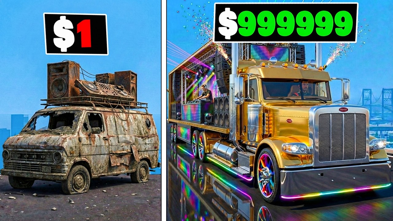 Franklin & Shinchan Unlocking $0 to $99,999,999 DJ Van in GTA 5