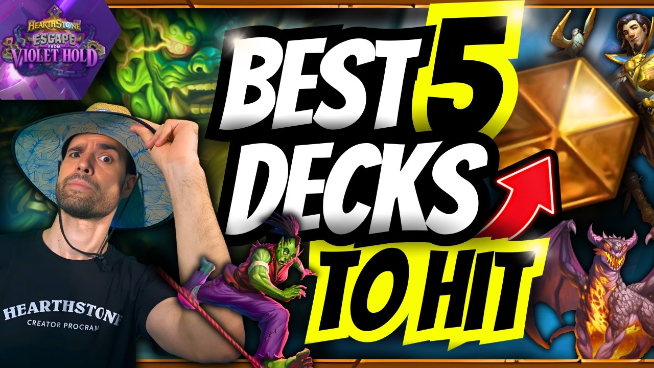 🏆 TOP 5 BEST DECKS AFTER THE LATEST CHANGES! Hearthstone Meta Report