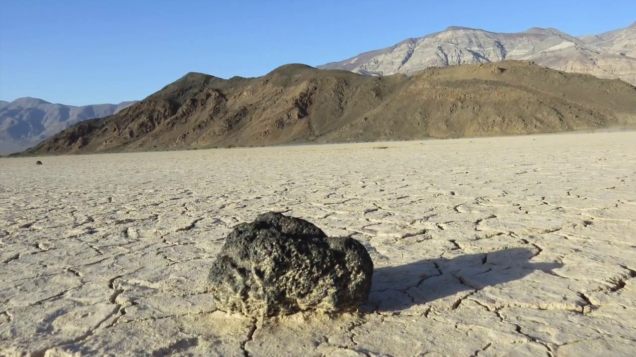 Sailing Stones of Panamint Playa - Lake Mountain