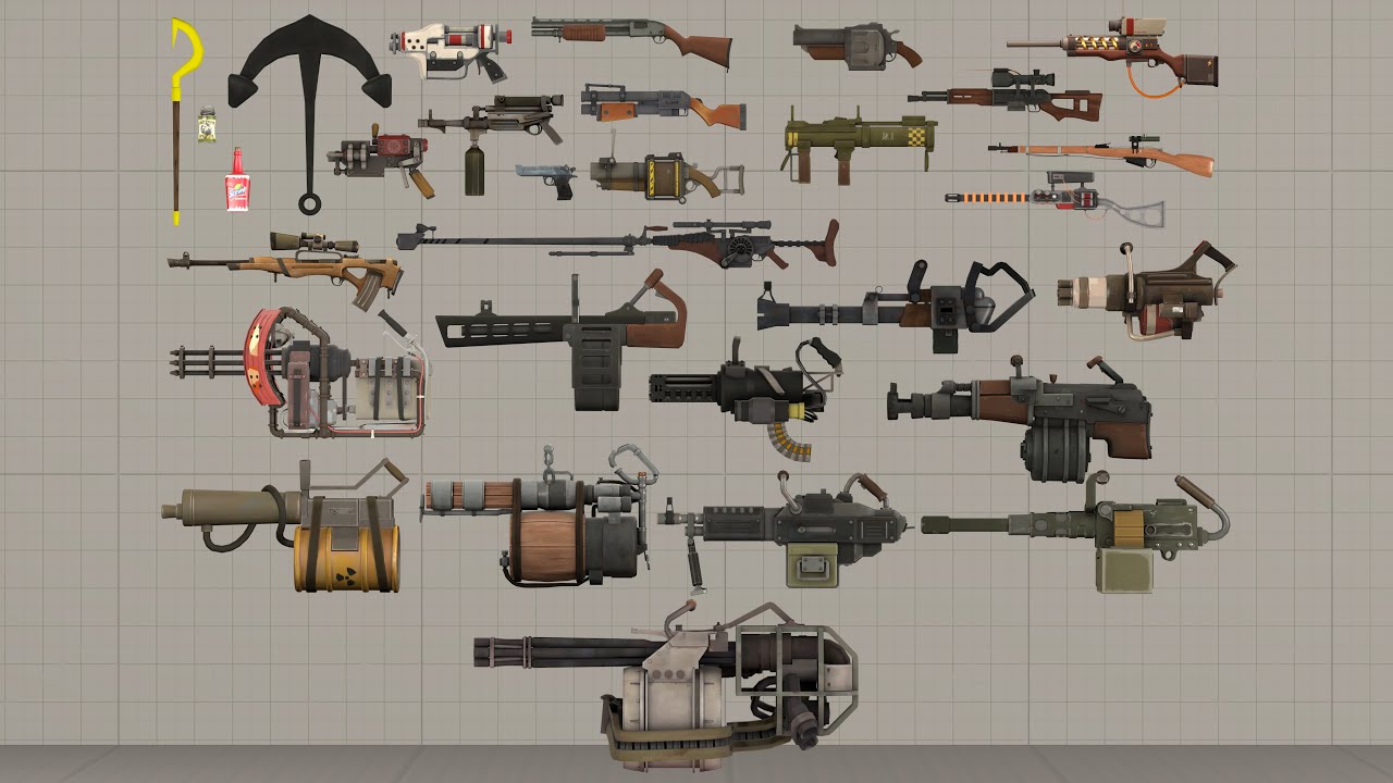 (SFM) Team Fortress 2 Enhanced Weapons Pack #2