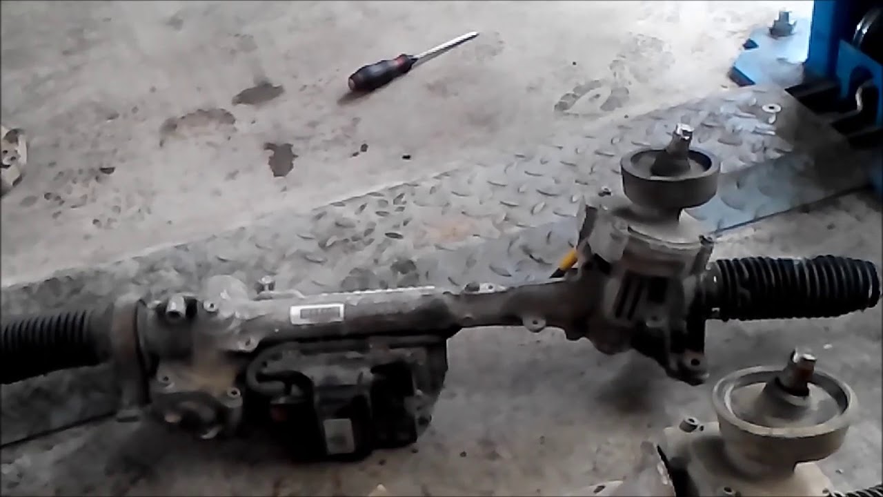 VW TOURAN 1.9TDI HOW TO CHANGE ELECTRIC STEERING RACK