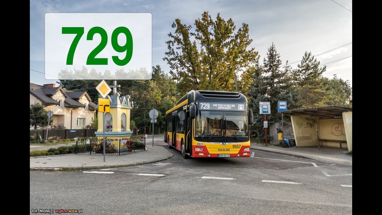 [729] Autobusem po Warszawie: Metro Księcia Janusza - Mariew - Borzęcin Duży