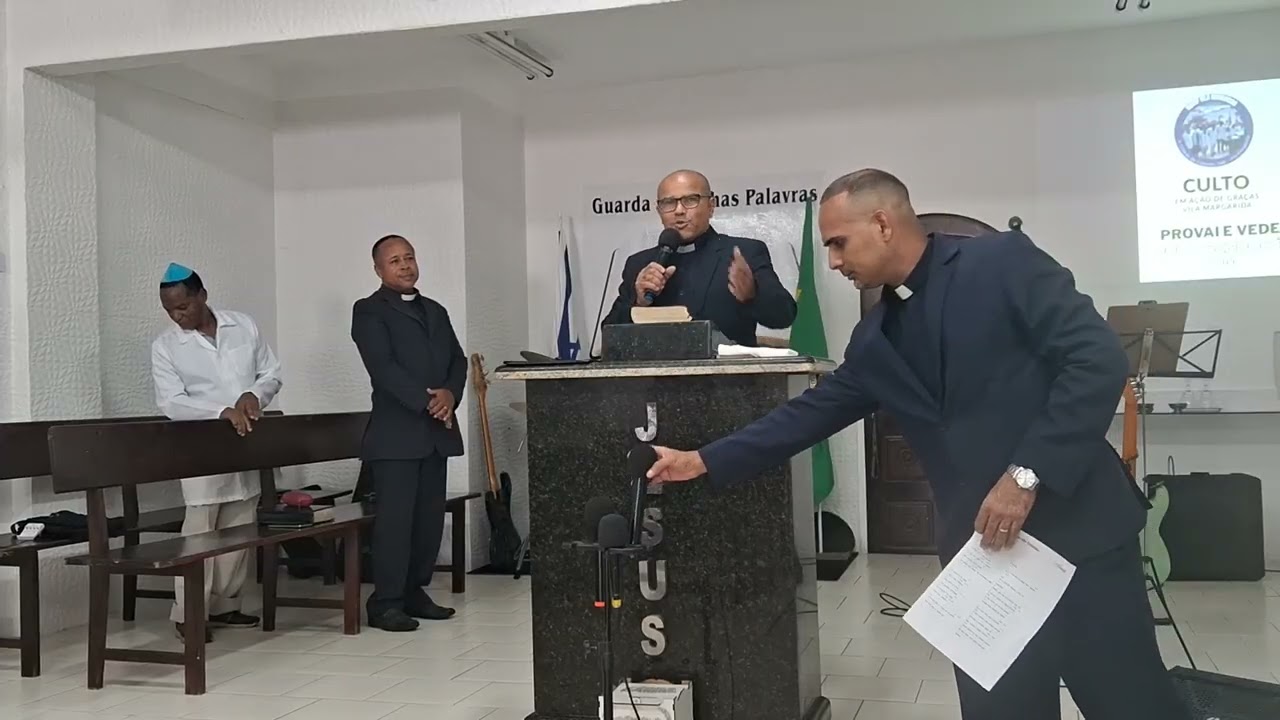 3° Culto de Ação de Graça na igreja da Vila Margarida (São Vicente). 