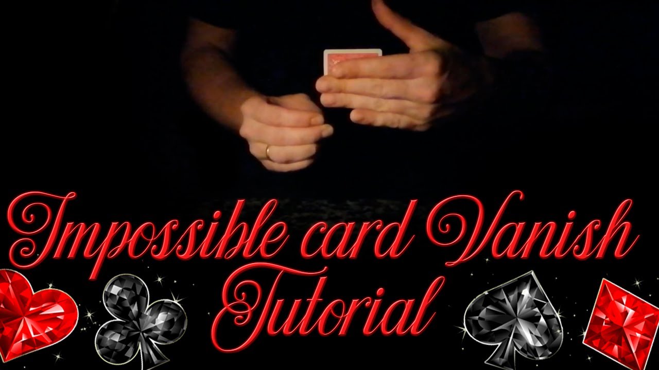 Impossible Card Vanish // Card trick // Tutorial